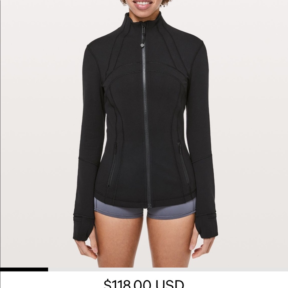 LULU BLACL DEFINE JACKET SIZE 4